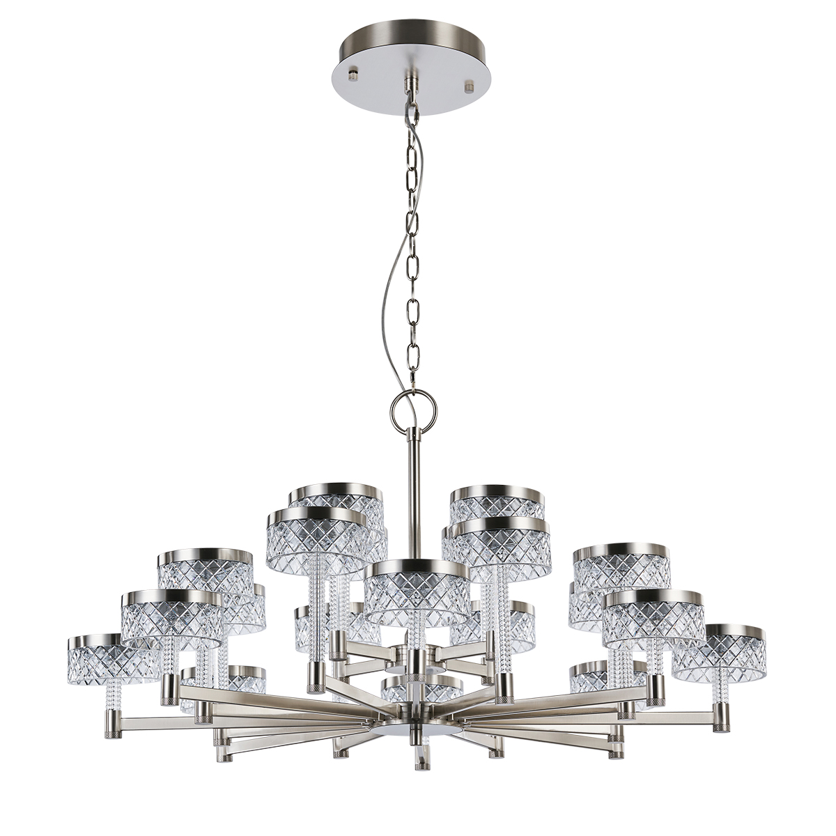 Люстра Delight Collection Diamond cut MD21020075-20A satin nickel