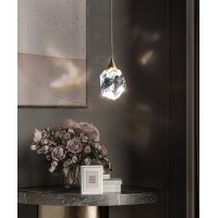 Подвесной светильник Delight Collection Crystal rock II 9701P/1 brass