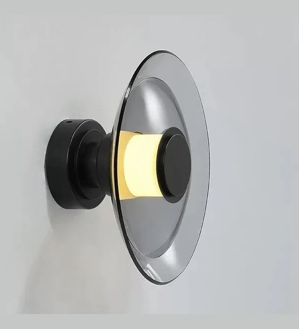 Настенный/Потолочный светильник Delight Collection 8665W/L black/smoky