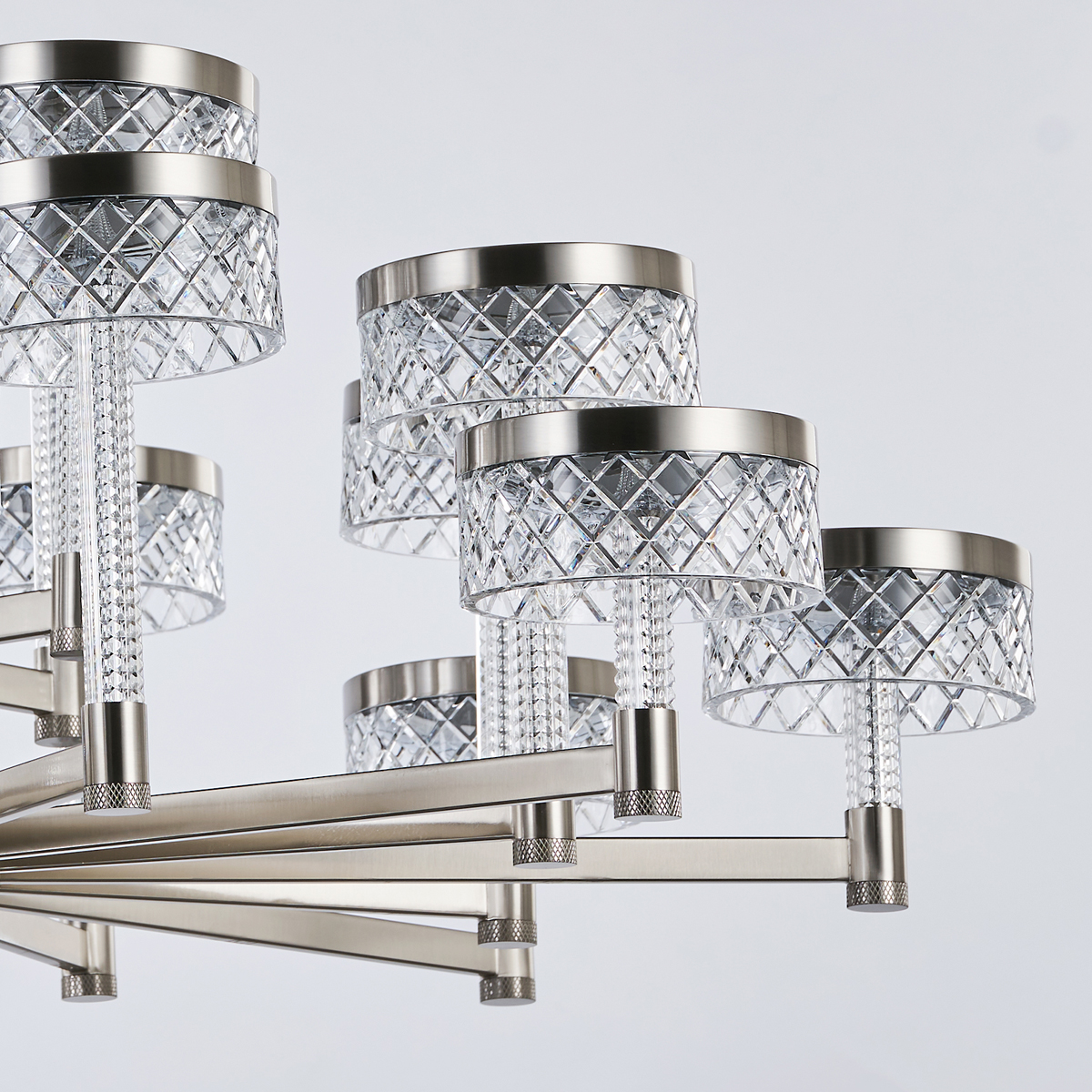 Люстра Delight Collection Diamond cut MD21020075-20A satin nickel