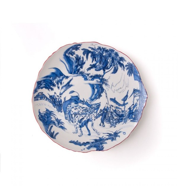 Тарелка Seletti Classics on Acid Blue Chinoiserie