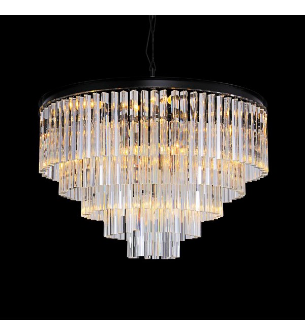 Люстра Delight Collection Odeon 10A black/clear