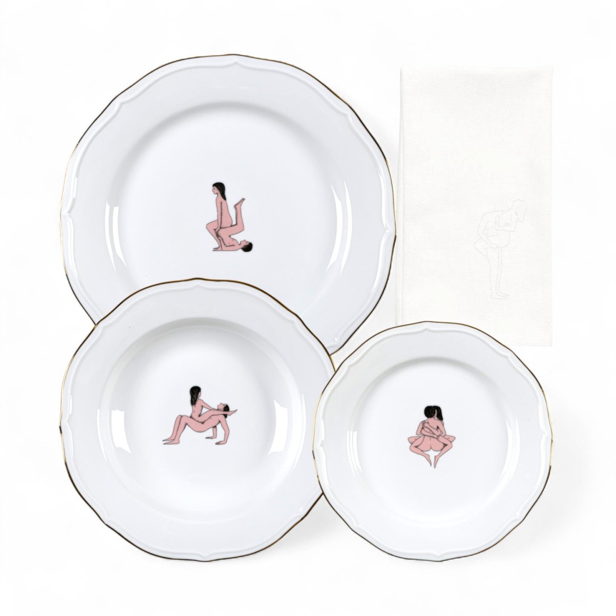 Тарелка Seletti Seikantai5271 GATHERED Set of 3