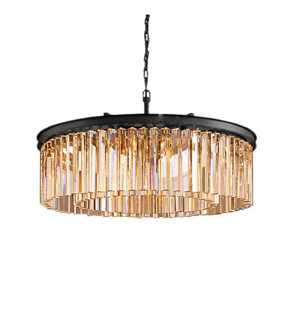 Люстра Delight Collection Odeon 10B black/amber