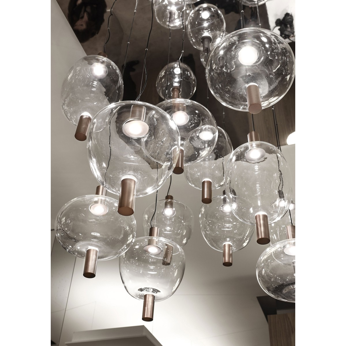 Подвесной светильник Vistosi Riflesso SP 2 clear/copper