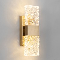 Настенный светильник Delight Collection 88068W gold/clear