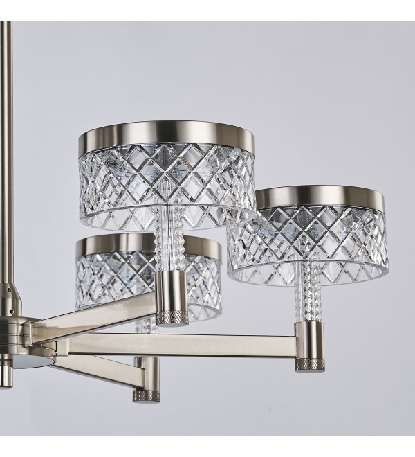 Люстра Delight Collection Diamond cut MD21020075-6A satin nickel