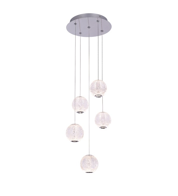 Подвесной светильник Delight Collection Elliot Diamante MD20001012-5A chrome