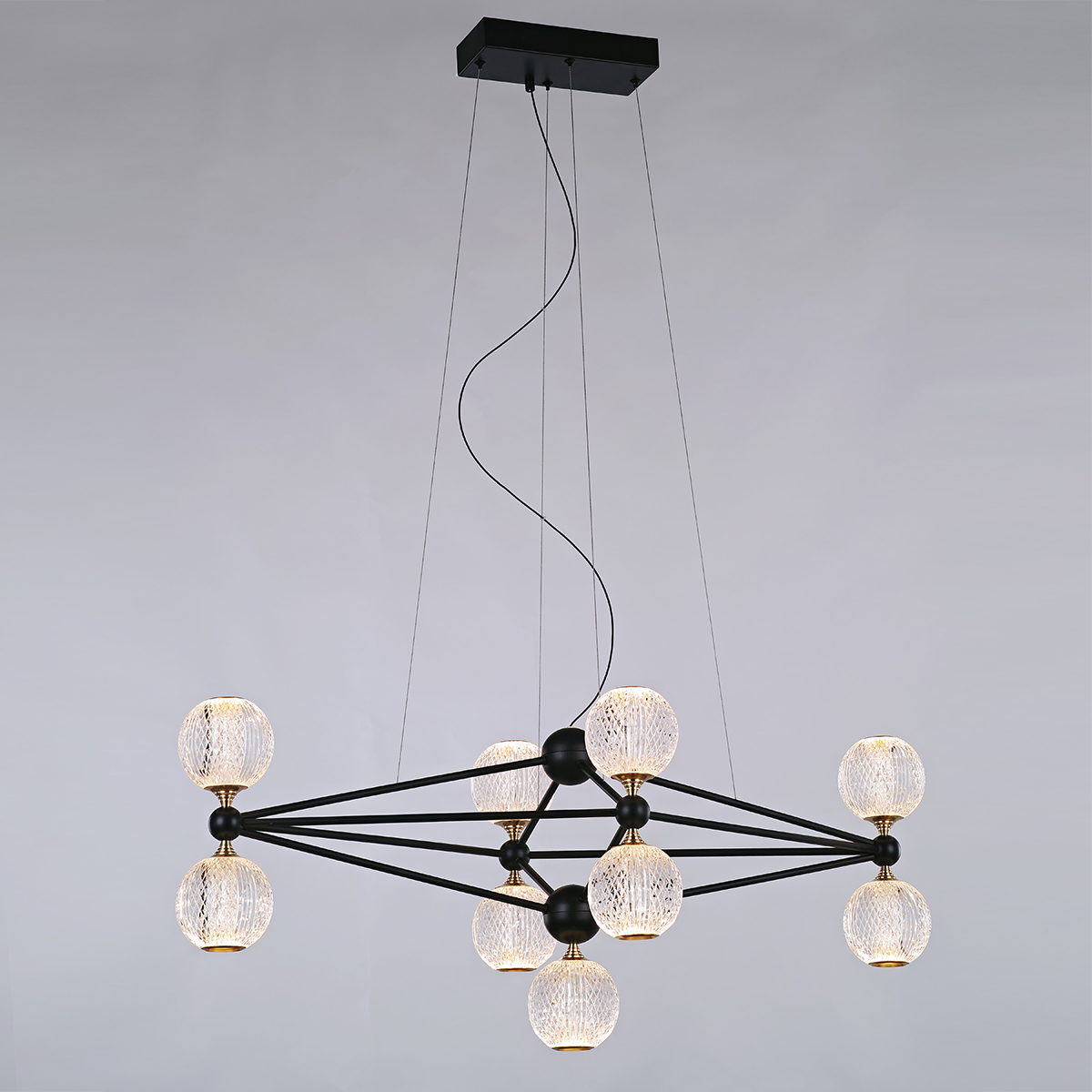 Подвесной светильник Delight Collection Elliot Diamante MD20022005-9B black/chrome