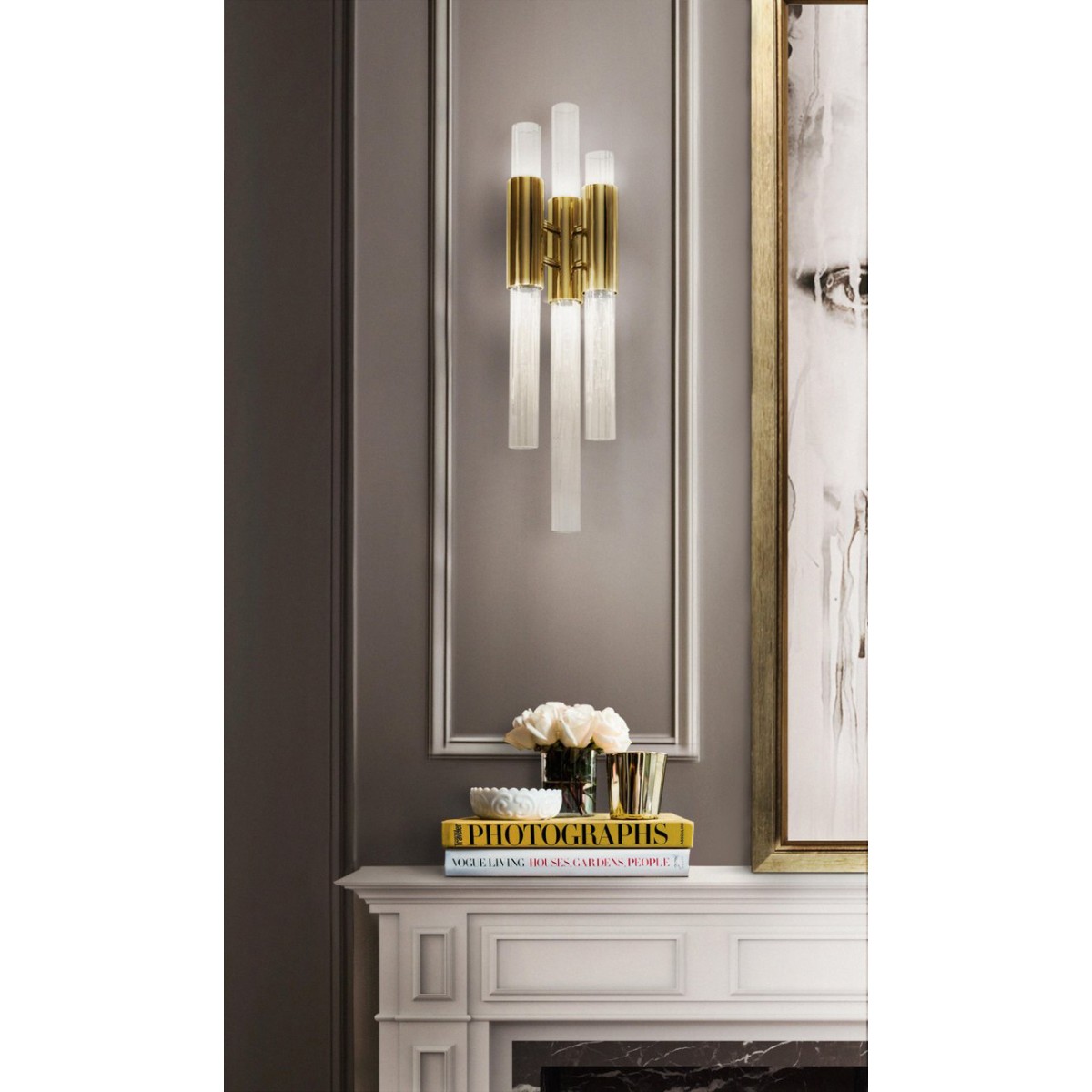 Настенный светильник Delight Collection Waterfall 6 gold