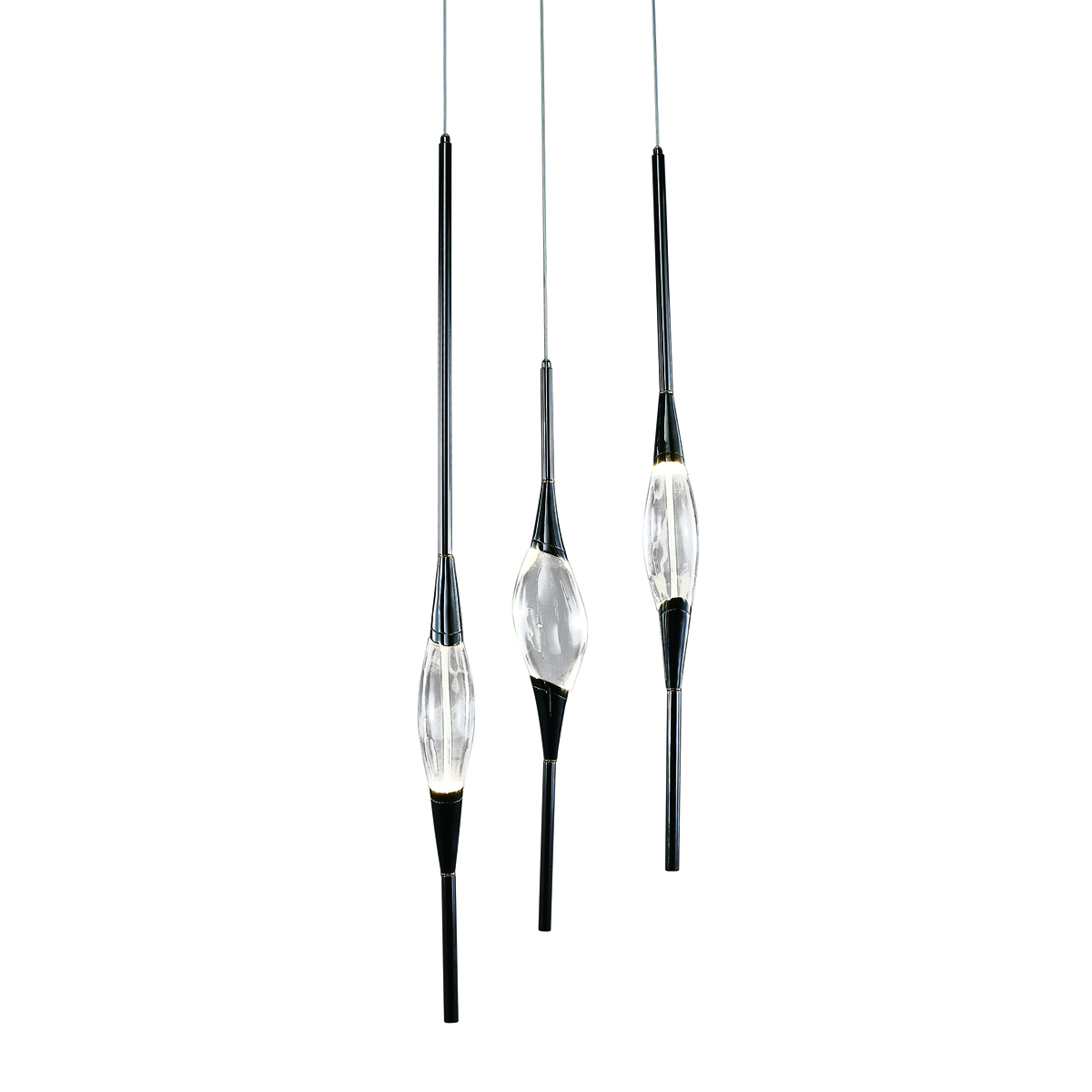 Подвесной светильник Delight Collection Pezzo 3 pearl black
