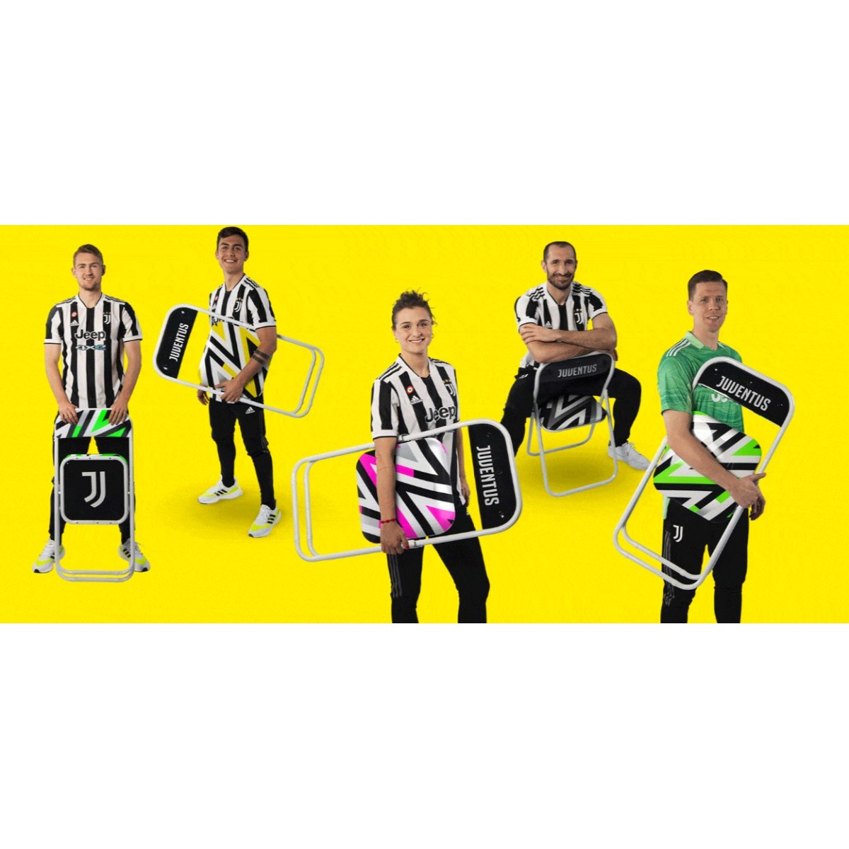 Складной стул Seletti Juventus Yellow