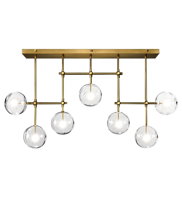 Потолочный светильник Delight Collection Globe Mobile 7A brass