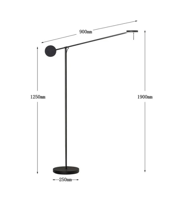 Торшер Delight Collection 8655F black