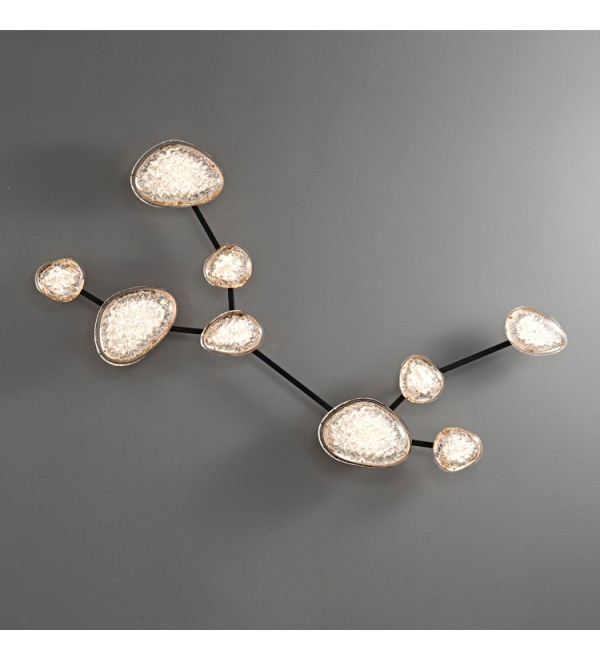 Настенный светильник Delight Collection MT9125 2309-Virgo matt black/french gold