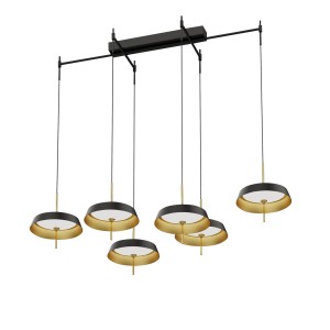 Подвесной светильник Delight Collection MD18001061-6B black/gold