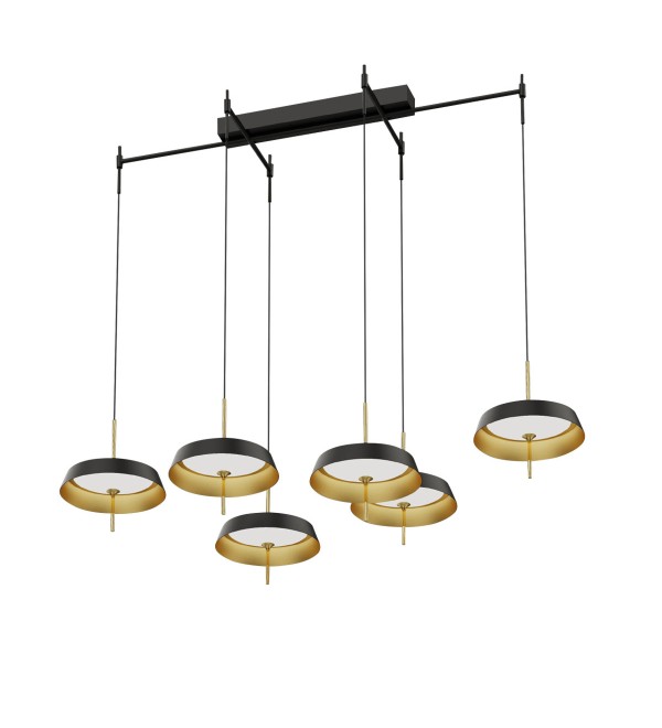 Подвесной светильник Delight Collection MD18001061-6B black/gold
