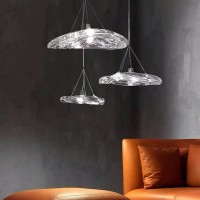 Подвесной светильник Delight Collection Manta 2049P/D250 silver/clear