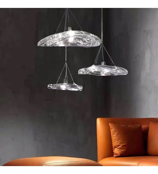 Подвесной светильник Delight Collection Manta 2049P/D250 silver/clear
