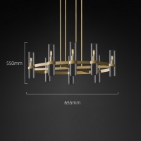 Люстра Delight Collection Ravelle MT8888-8H antique brass