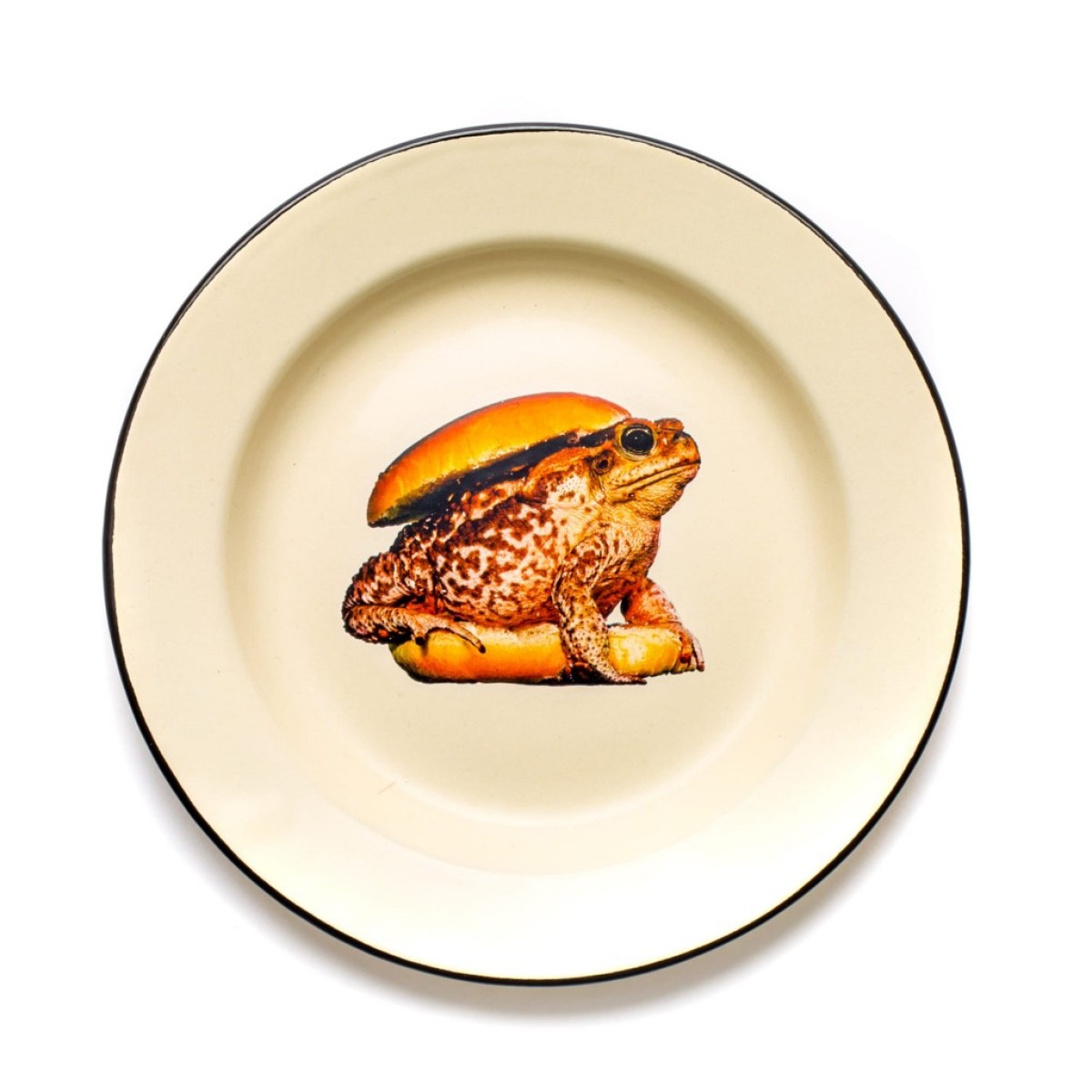 Тарелка Seletti Toiletpaper Enamel Toad
