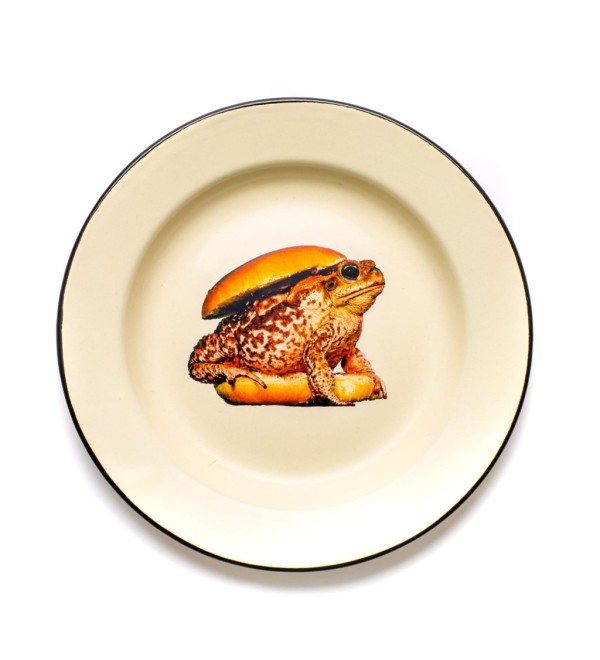 Тарелка Seletti Toiletpaper Enamel Toad