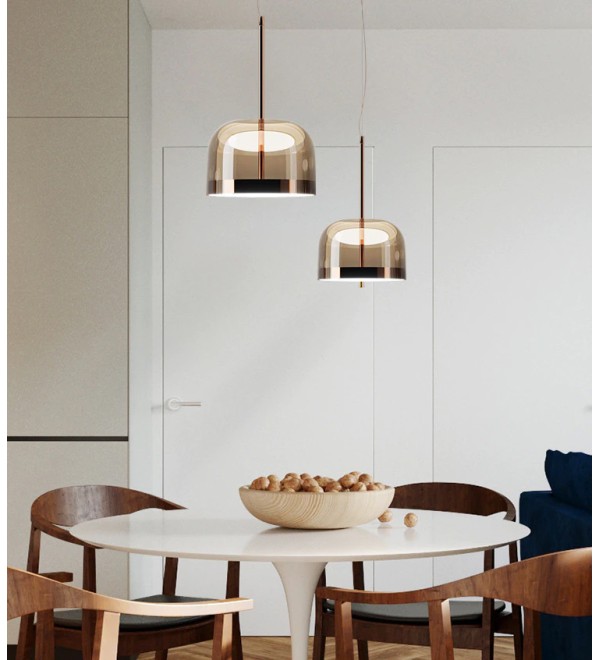Подвесной светильник Delight Collection Equatore Small amber/copper