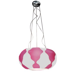 Подвесной светильник Leucos FLAN White/Fucsia