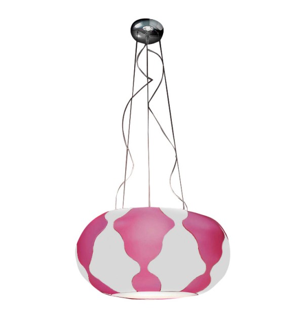 Подвесной светильник Leucos FLAN White/Fucsia