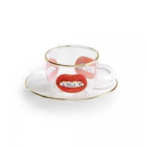 Кофейная пара Seletti Toiletpaper Glass Shit