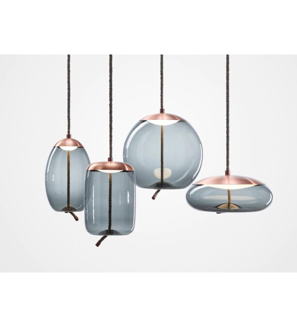 Подвесной светильник Delight Collection Knot B copper/blue