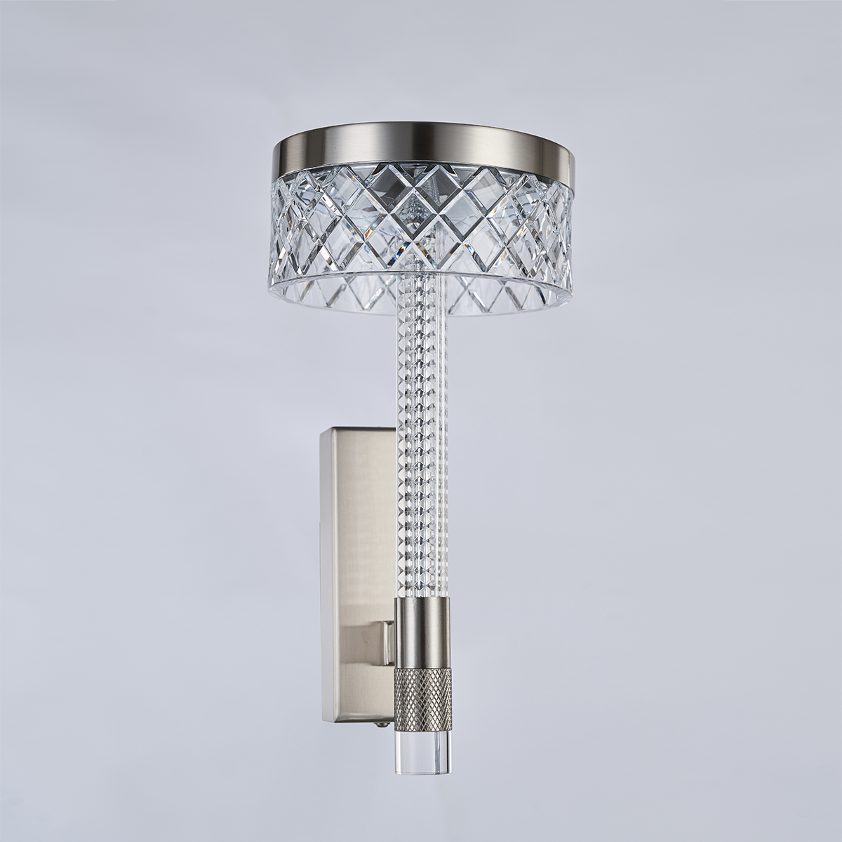 Настенный светильник Delight Collection Diamond cut MB21020075-1A satin nickel