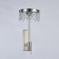 Настенный светильник Delight Collection Diamond cut MB21020075-1A satin nickel