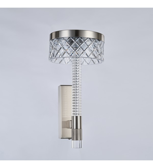 Настенный светильник Delight Collection Diamond cut MB21020075-1A satin nickel