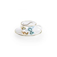 Кофейная пара Seletti Toiletpaper Glass Snakes