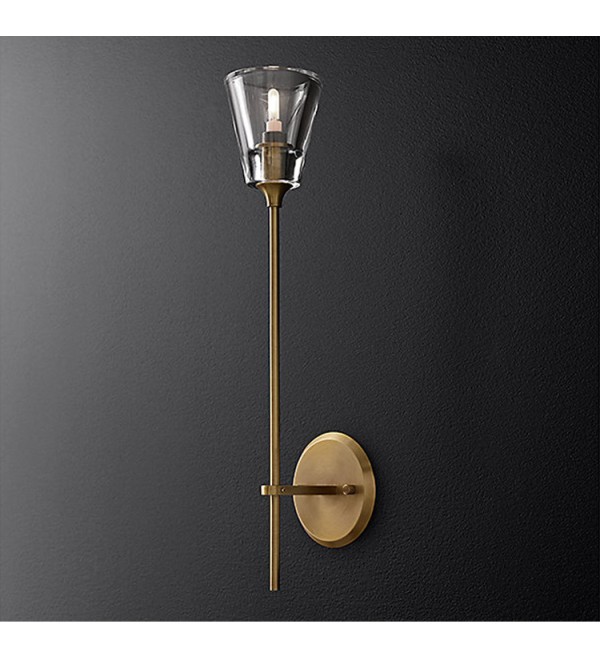 Настенный светильник Delight Collection Torche De Verre 1 light gold