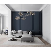 Люстра Delight Collection Art Deco Bubble 8828P/L black/clear