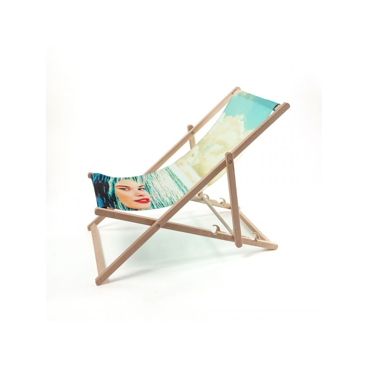 Шезлонг Seletti Toiletpaper Deckchair Girl in the Sea