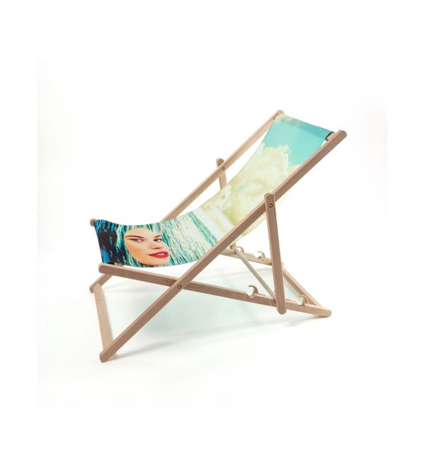 Шезлонг Seletti Toiletpaper Deckchair Girl in the Sea