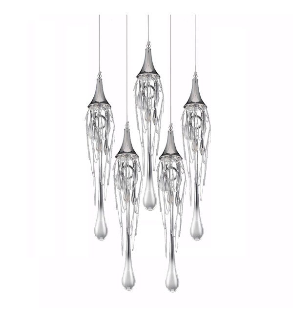 Подвесной светильник Delight Collection Goddess Tears 5R chrome