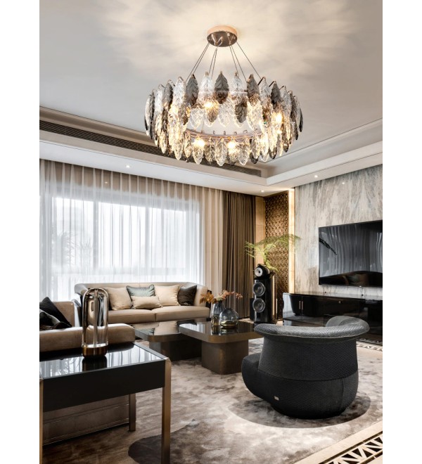 Люстра Delight Collection D8011P/R-1000 gold/smoky