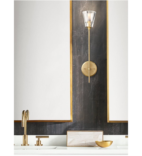 Настенный светильник Delight Collection Torche De Verre 1 light gold