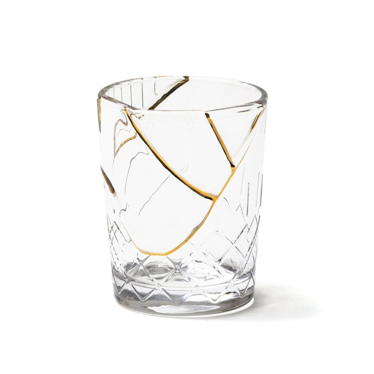 Стакан Seletti Kintsugi (белый, золотой)