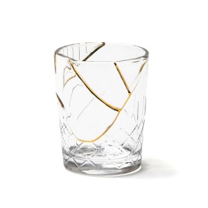 Стакан Seletti Kintsugi (белый, золотой)