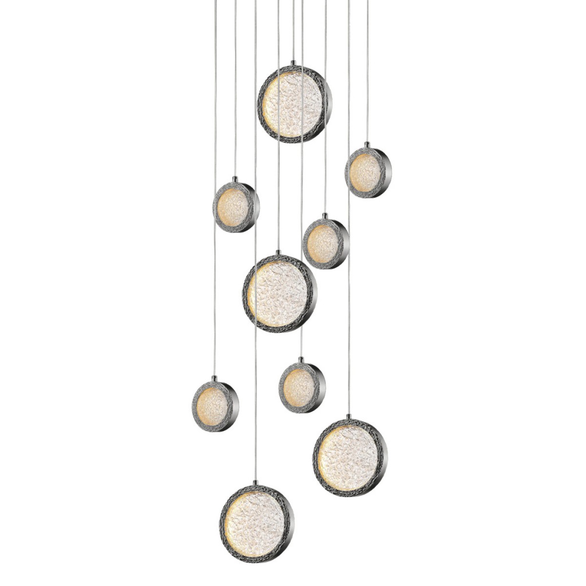 Подвесной светильник Delight Collection Bottega 9 nickel