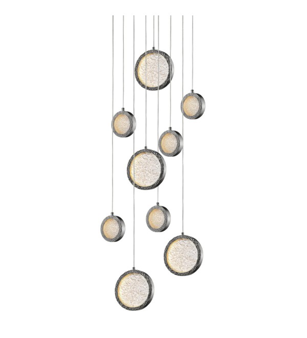 Подвесной светильник Delight Collection Bottega 9 nickel