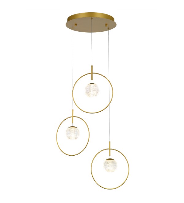 Подвесной светильник Delight Collection Elliot Diamante MD21001043-3A gold