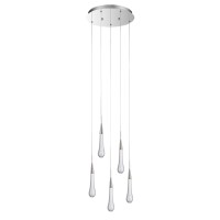 Подвесной светильник Delight Collection Pour 5A satin nickel