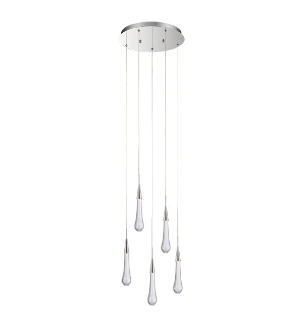 Подвесной светильник Delight Collection Pour 5A satin nickel