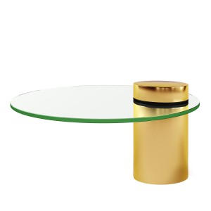Журнальный стол Delight Collection Equilibre (прозрачный, золотой, арт. Z0353)